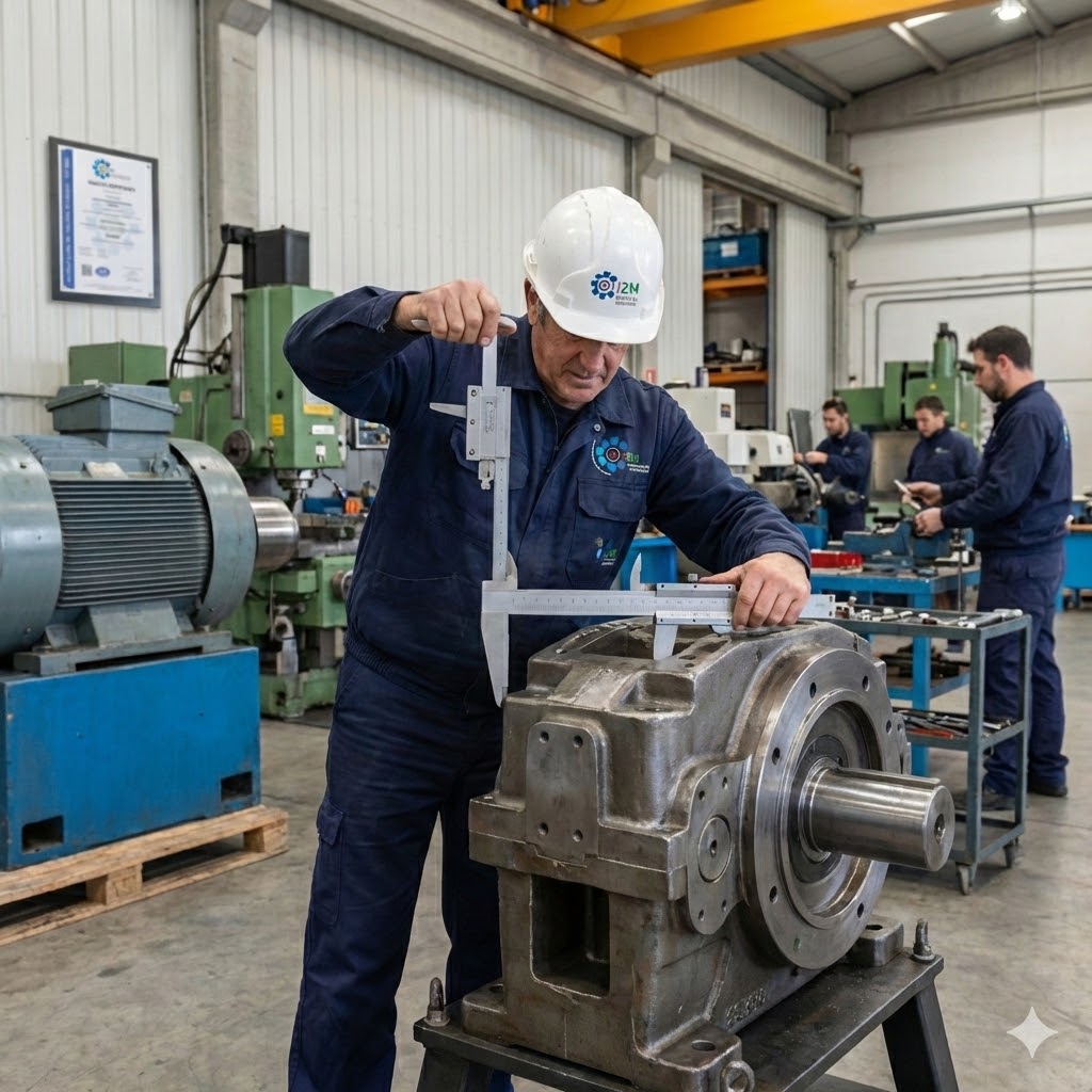 Sobre nosotros "Primer plano de un componente mecánico metálico de precisión con una junta de estanqueidad roja instalada visible en su interior, ejemplo de soluciones de sellado industrial.